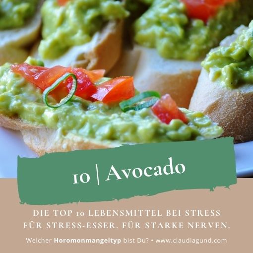 Stress-Heißhunger: Avocado – ungesättigte Fette & B-Vitamine