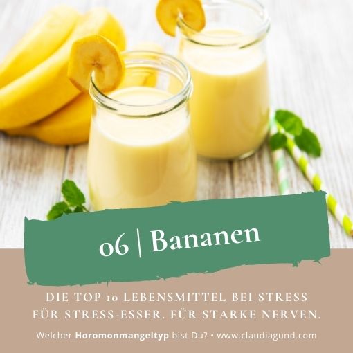 Stress-Heißhunger: Bananen mit Tryptophan & Kalium